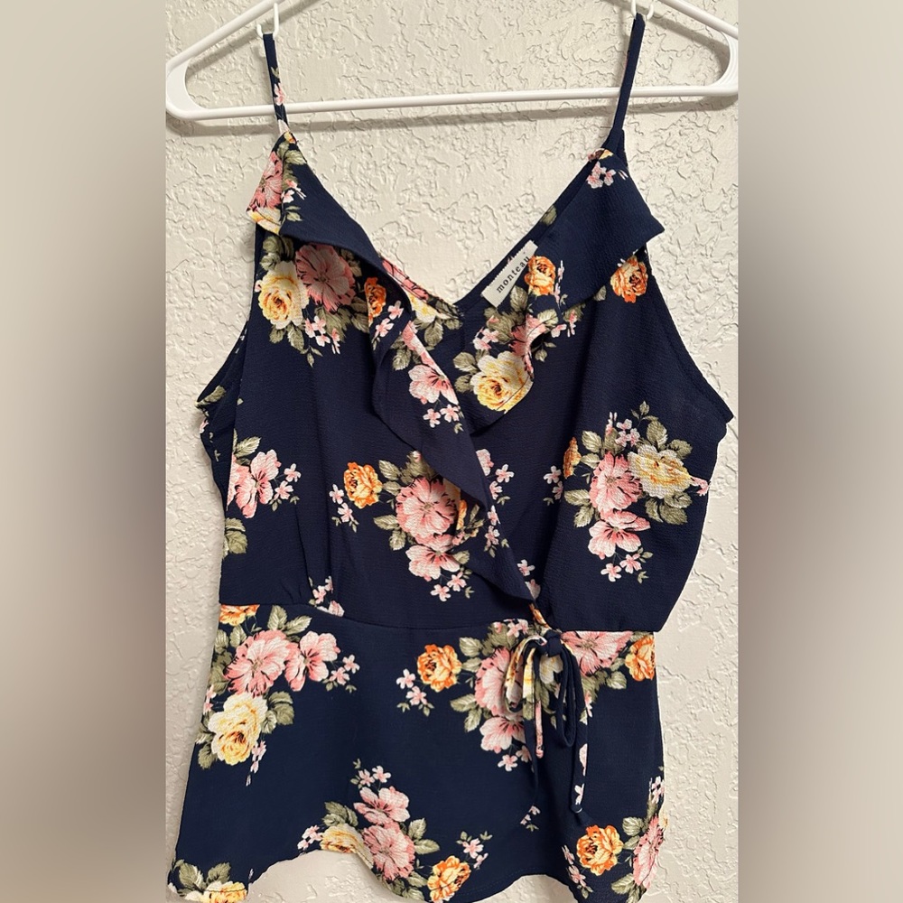 Floral Montaeu Los Angeles Top